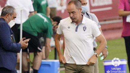 Víctor Fernández, en el partido ante el Albacete