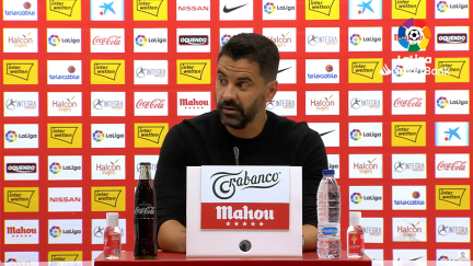 Míchel Sánchez, entrenador de la SD Huesca.