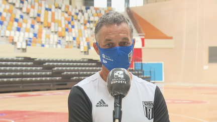 David Marín, entrenador del Fútbol Emotion Zaragoza.