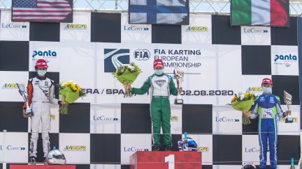 Imagen del podio este domingo
