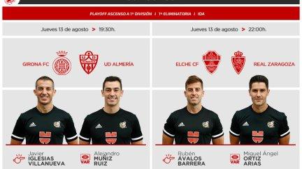 Rubén Ávalos Barrera dirigirá el duelo de ida de la eliminatoria de ascenso entre Elche y Real Zaragoza.