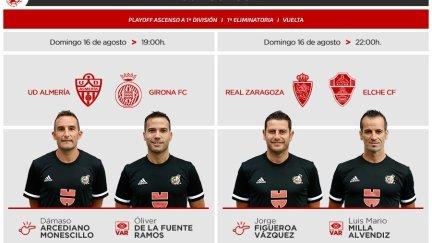 Figueroa Vázquez dirigirá el encuentro de vuelta de la semifinal de los playoff en La Romareda