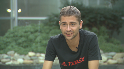 Daniel Osanz durante una entrevista en Aragón TV