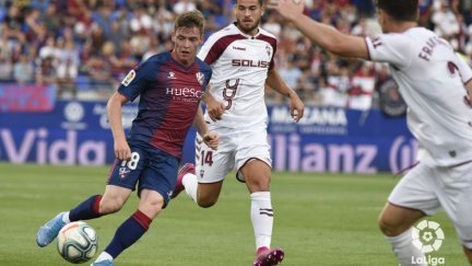 Sergio Gómez durante un encuentro de liga