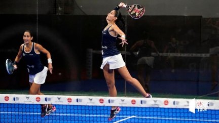 Mapi y Majo durante el Open de Valencia