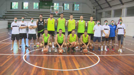 El Levitec Huesca ha realizado este viernes el primer entrenamiento.