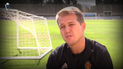Manu Poblaciones durante la entrevista