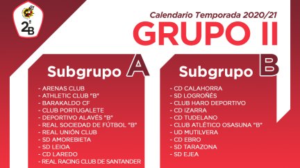 Este es el calendario de los equipos aragoneses de Segunda B esta temporada.