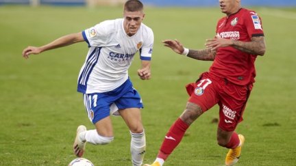 Luca Zanimacchia, en el amistoso ante el Getafe disputado la semana pasada.