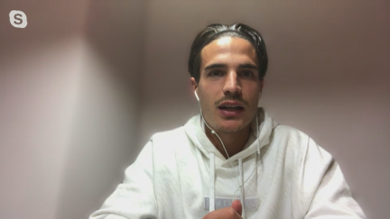 Jaime Seoane durante la entrevista en El Futbolín.