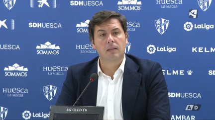 Rubén García durante la rueda de prensa de este jueves