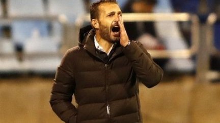 Rubén Baraja en el encuentro ante el Albacete