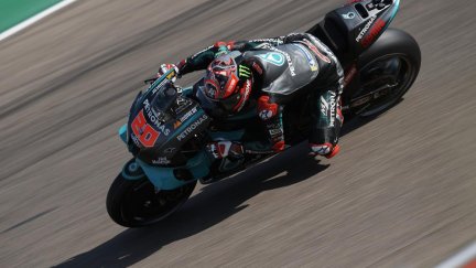 Favbio Quartararo durante la sesión de clasificación.