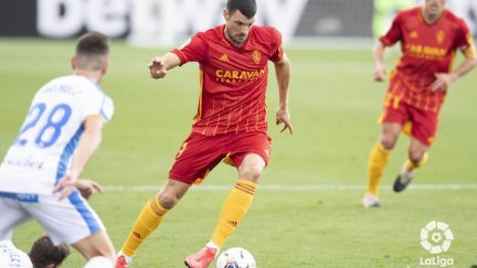 Haris Vuckic durante el encuentro de este jueves