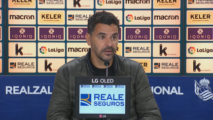 Míchel Sánchez en rueda de prensa