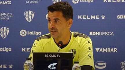 Míchel Sánchez en rueda de prensa