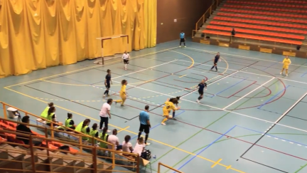Una imagen del duelo que ha disputado Intersala Promesas este sábado en Alcorcón.