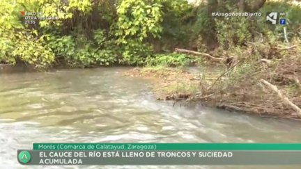 Río Jalón a su paso por Morés
