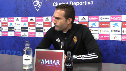 Rubén Baraja durante la rueda de prensa.
