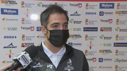 El técnico del CV Teruel analizó el partido ante el Textil Santanderina.