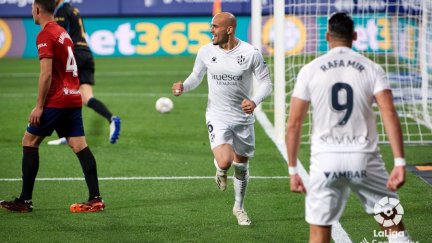 Sandro celebra el 0-1