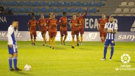Los jugadores celebran un gol. Imagen: LaLiga.