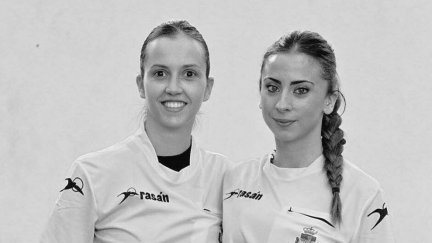Lorena García y Tanía Rodríguez. Foto: Real Federación Española de Balonmano