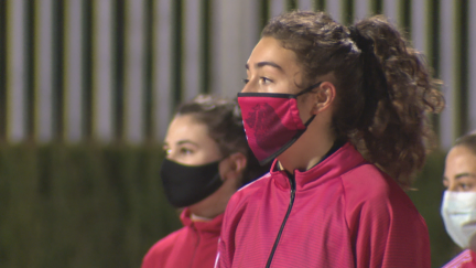 Gabriela Sanz durante el reportaje