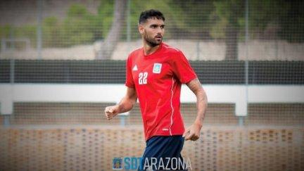 Juanma González durante un entrenamiento