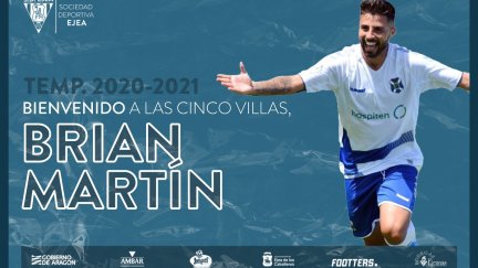 Brian Martín llega para reforzar el ataque de la SD Ejea.
