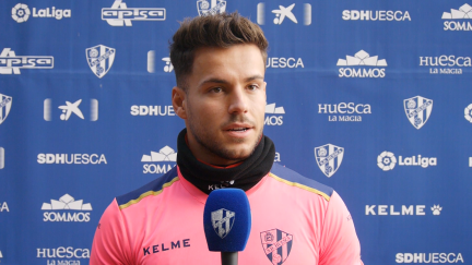 Álvaro Fernández, jugador de la SD Huesca.