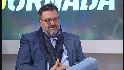 Manolo Torres, en su visita al plató de La Jornada.
