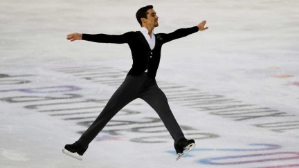Javier Fernández durante un torneo