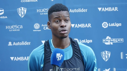 Doumbia, durante su comparecencia de este lunes.