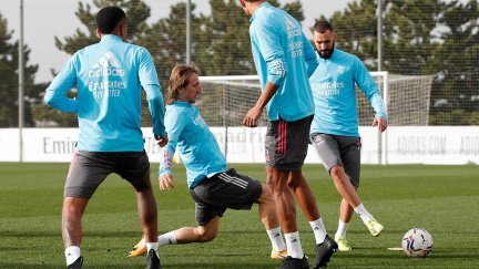 Imagen del entrenamiento del Real Madrid. Foto: Real Madrid.com