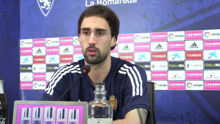 Eguaras, durante la rueda de prensa.