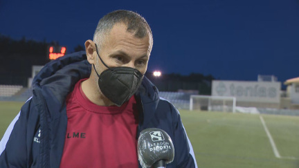Javi Moreno, durante la entrevista.