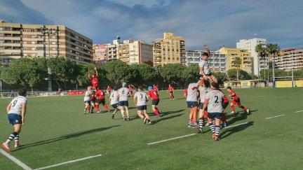 Una imagen del encuentro disputado en la tarde este sábado en Valencia.