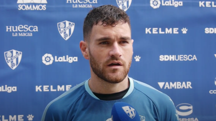 Javi Galán, jugador de la SD Huesca.