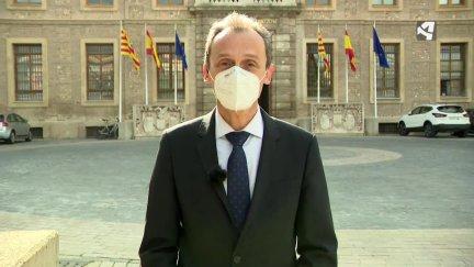 Ministro de Ciencia, Pedro Duque, durante su entrevista en Aragón TV