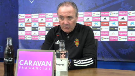 Juan Ignacio Martínez, entrenador del Real Zaragoza.