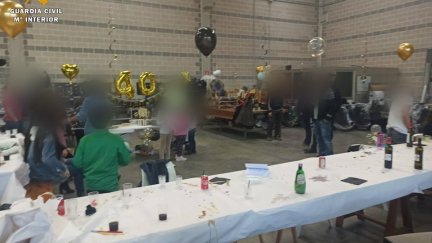 Imagen de una de las fiestas ilegales