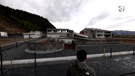 Restos de un edificio arrasado por el tsunami de 2011