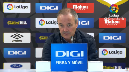 Juan Ignacio Martínez en rueda de prensa.
