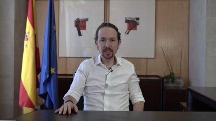 Pablo Iglesias anunciando que se presenta a las elecciones por la Presidencia de Madrid