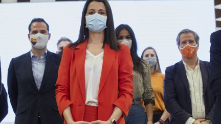 Inés Arrimadas tras comparecer en la Ejecutiva de Cs