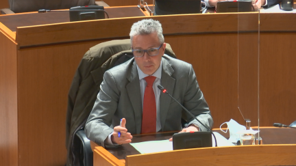 Javier de Diego en la sesión de las Cortes.