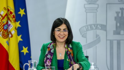 La ministra de Sanidad, Carolina Darias, informa de la evolución de la pandemia
