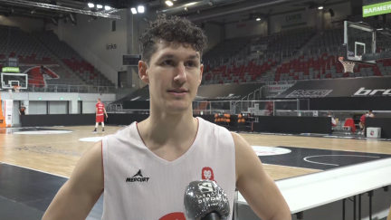 Rodrigo San Miguel, entrevistado para Aragón Deporte.