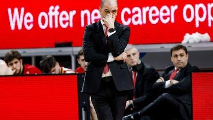 Sergio Hernández durante el encuentro ante Bamberg